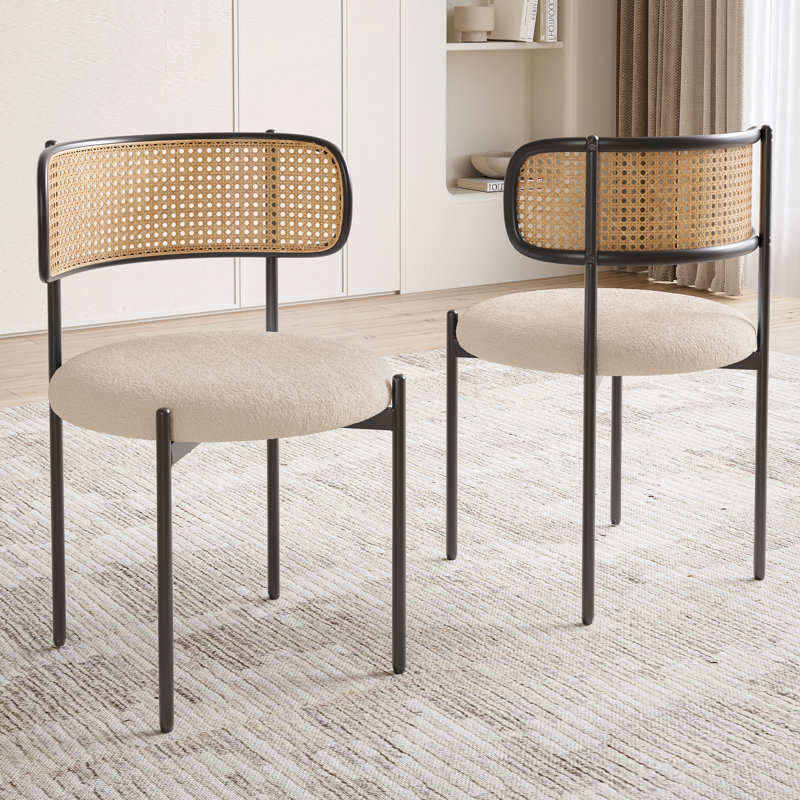 Chaise d'appoint en tissu Amett, Marron clair