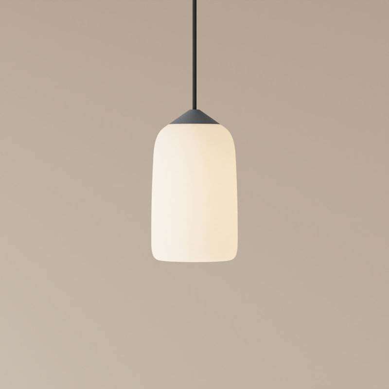 Goby Pendant Light, Sedona, 21" H x 9" W x 5.25" D, Black