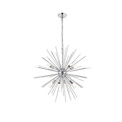 Sumler 8-Light Dimmable Sputnik Sphere Chandelier 