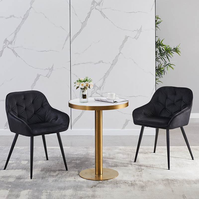 Wauwatosa 49cm H Velvet Upholstered Side Chair
