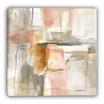 Linear Harmony Wrapped Canvas Wall Art