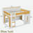 Bunk Bed With Storage Shelves, Window And 2 Doors-722650750