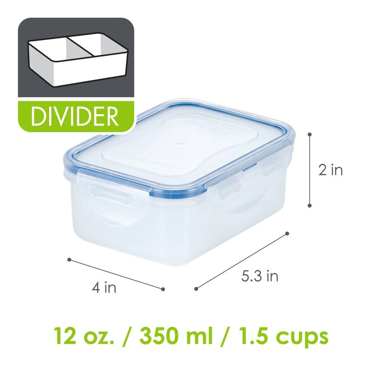  LOCK & LOCK Easy Essentials Food Storage lids/Airtight  containers, BPA Free, 54 Ounce, Clear : Home & Kitchen