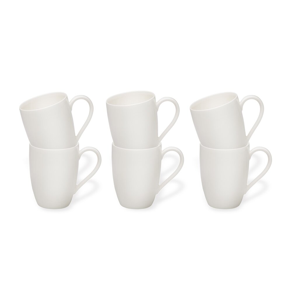 Basic White Becher mit Henkel Set 6tlg.