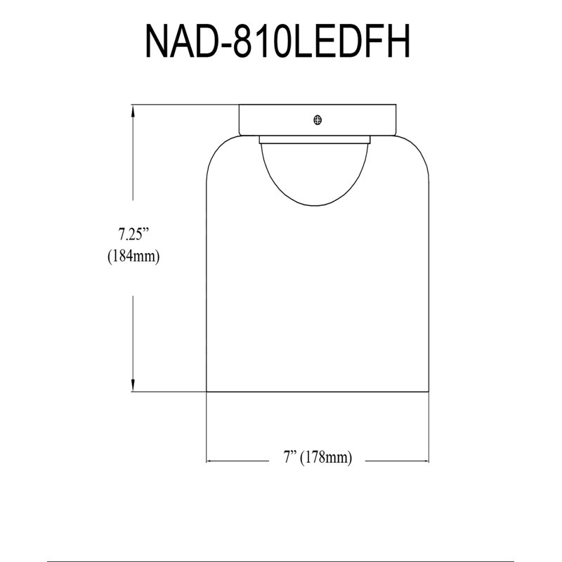 Plafonnier encastré en verre Kratman, Chrome poli