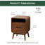 42cm W Solid Wood Bedside Table-1156113253