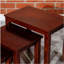 Ensemble de 3 tables gigognes et chaises en cerisier