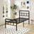 18 Inch Metal Bed Frame with Headboard and Footboard-963486998