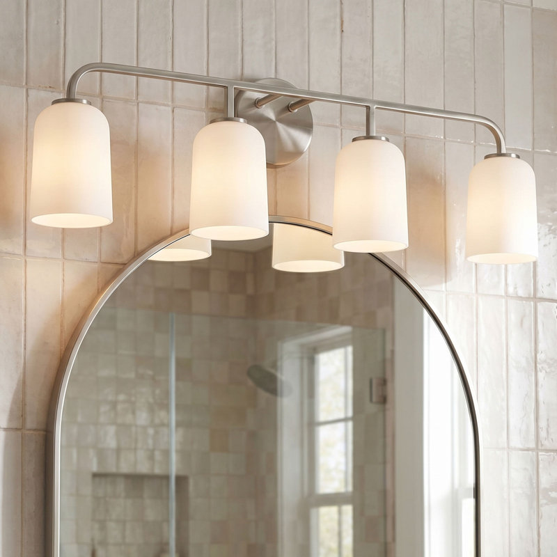 Newport 4-Light Dimmable Vanity Light , Brushed Nickel