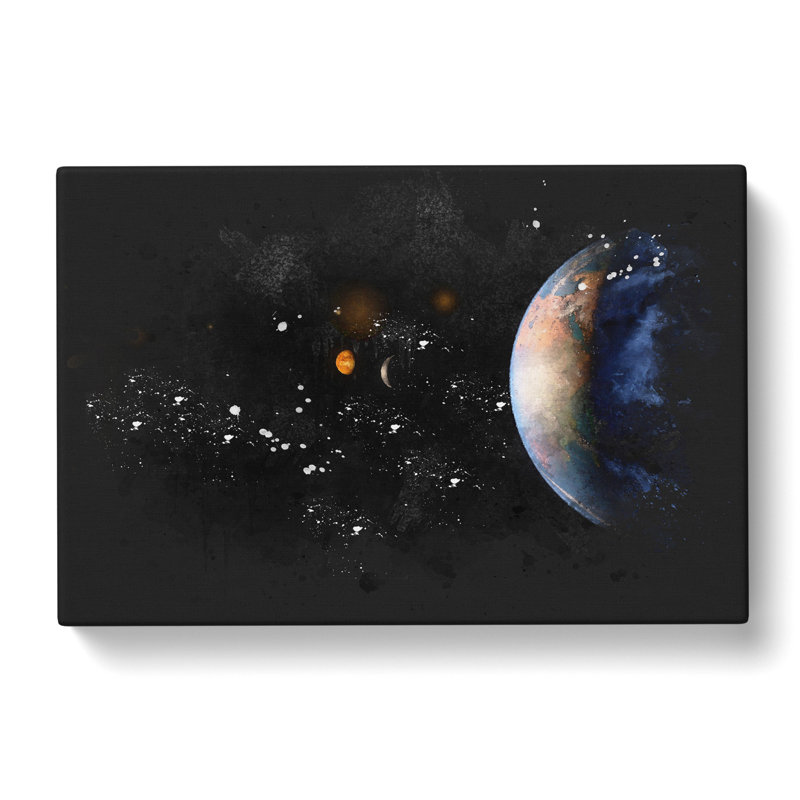 View Of The Earth - Wrapped Canvas Print, 35cm H x 50cm W x 3cm D