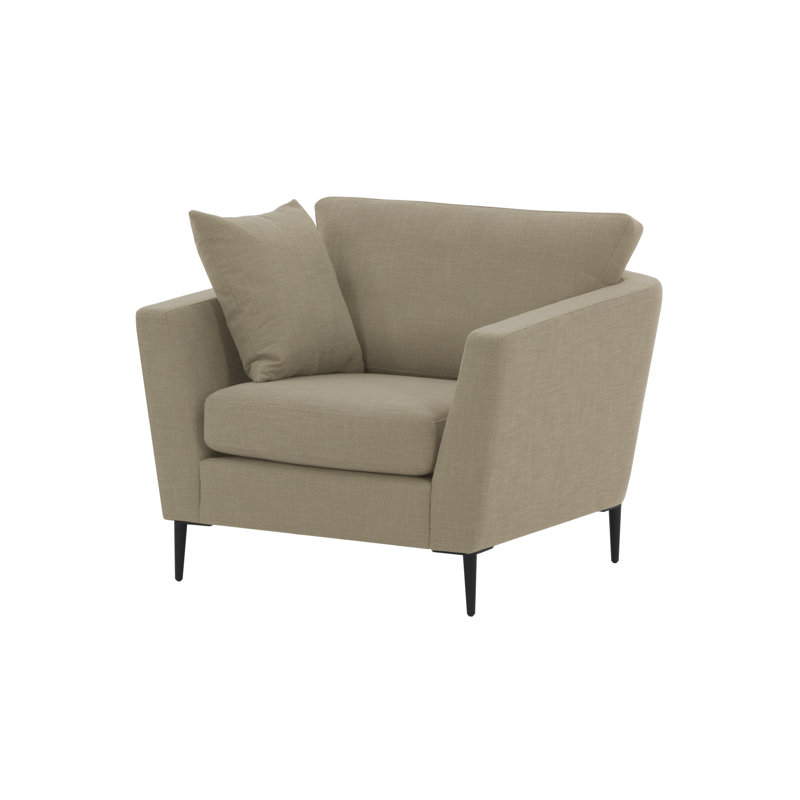 Rahul Velvet Armchair, Beige