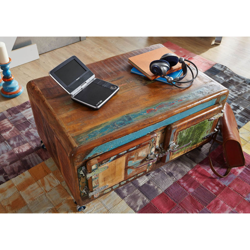 Freezy Solid Wood Coffee Table with Storage