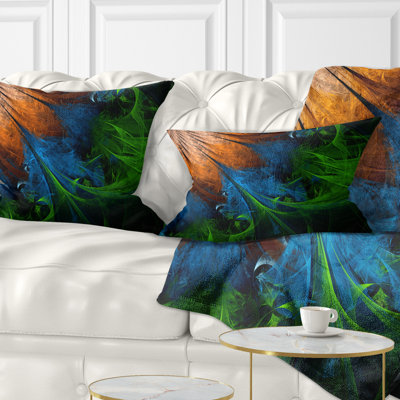 Coussin lombaire floral fractal