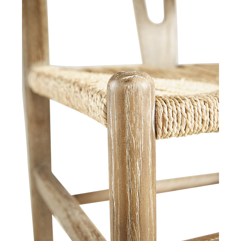 Chaise d'appoint en bois massif brun