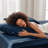 2 Pcs Standard Luxury 2 Pc Pillowcases Midnight Blue