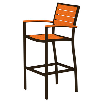 Chaise avec accoudoirs de bar POLYWOOD Euro