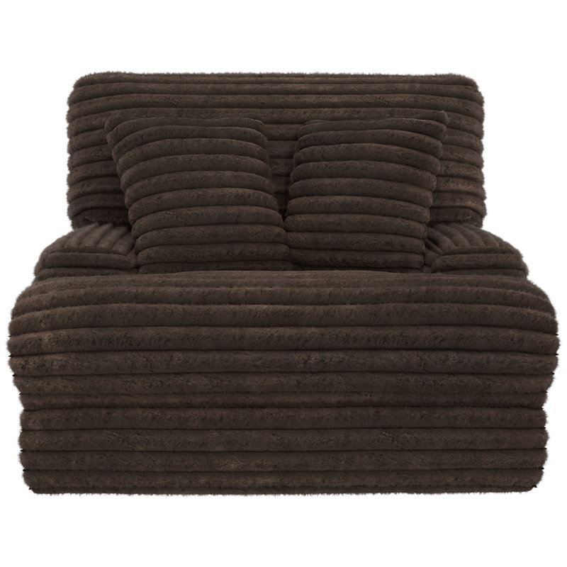 Cushy Oversized Deep Seat Power Recliner with Power Adjustable Headrest, Brown