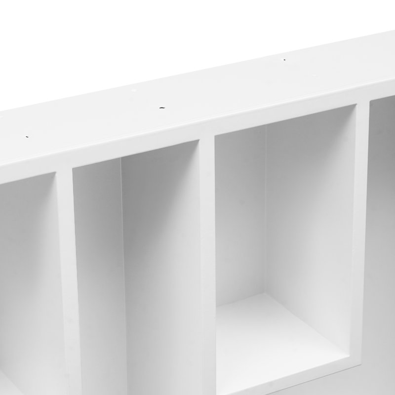 Stainless Steel Bathroom Wall Niche Recessed Storage Cabinet, White