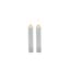 2 Pc  Sm Champagne Taper Flameless Candle-204899343
