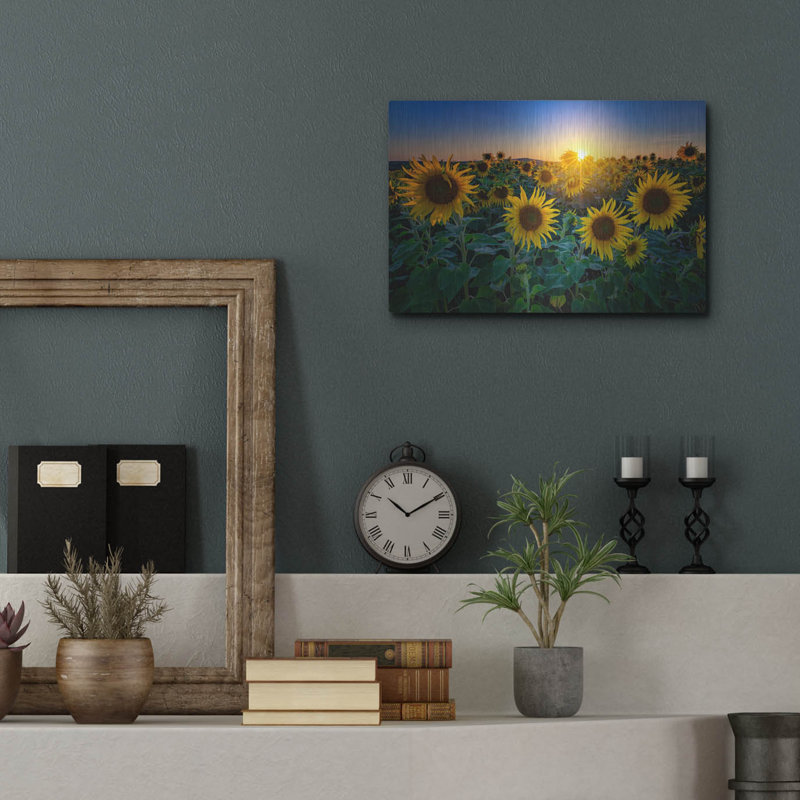 Mur en métal «Aroostook Sunset» par Rick Berk par August Grove®, H 12 po x l 16 po