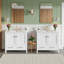 Meuble-lavabo double 72 po avec lavabos en céramique et rangement à fermeture en douceur 72 po-1928230902