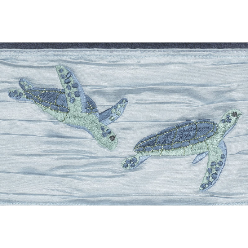Débarbouillette en coton Mia, Bleu minuit