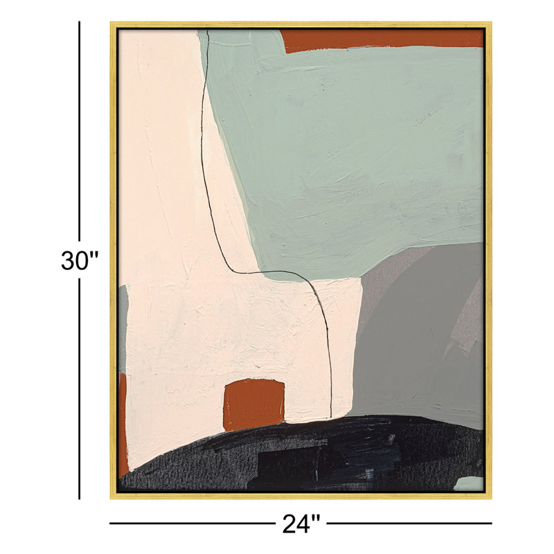 Dreamscape 3 Print by Andrea Stokes, Gold Framed, 30" H x 24" W x 1.38" D