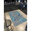 Tapis décoratif à motif de pivoines bleues et beiges Paris Collection-2131241603