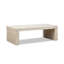Table basse à cascade géométrique empilable en bois récupéré Cresha