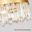 Lustre en cristal de luxe, plafonnier moderne
