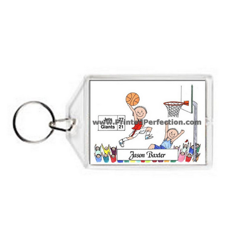 Basketball personnalisé - Porte-clés en acrylique pour homme