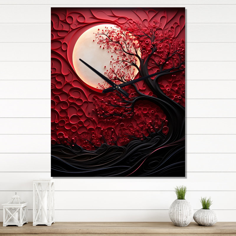 Adarah - Horloge murale lune, Petit