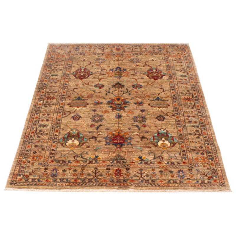 Tapis unique en laine nouvel âge 5 pi 1 po x 6 pi 7 po Yumin