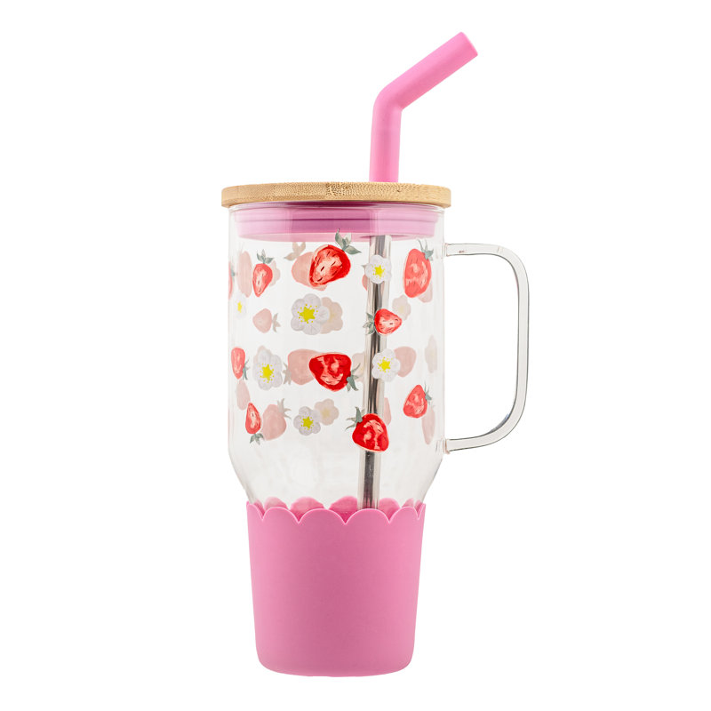 10 bouteilles d'hydratation Strawberry Street Adria, fraise rose