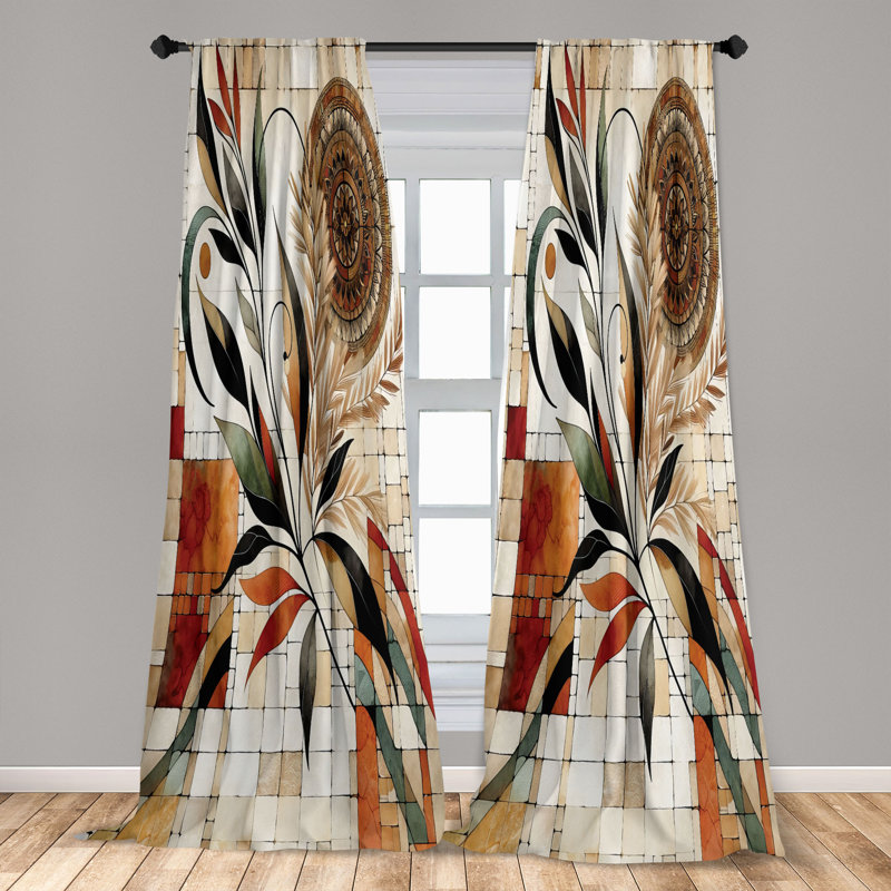 Semi Sheer Curtain Pair, 56" W x 84" L
