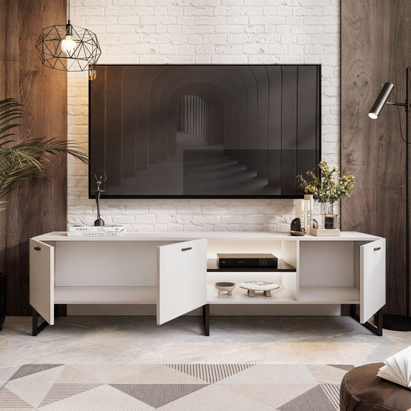 Quirama Moonlight 185 cm RTV Cabinet Cashmere, Beige