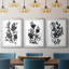 Cameo Bloom I - reproduction sur mesure encadrée de qualité supérieure - 3 pièces-303029862