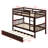 Bunk Bed With Trundle, Featuring Ladder And Safety Guardrails-597630358