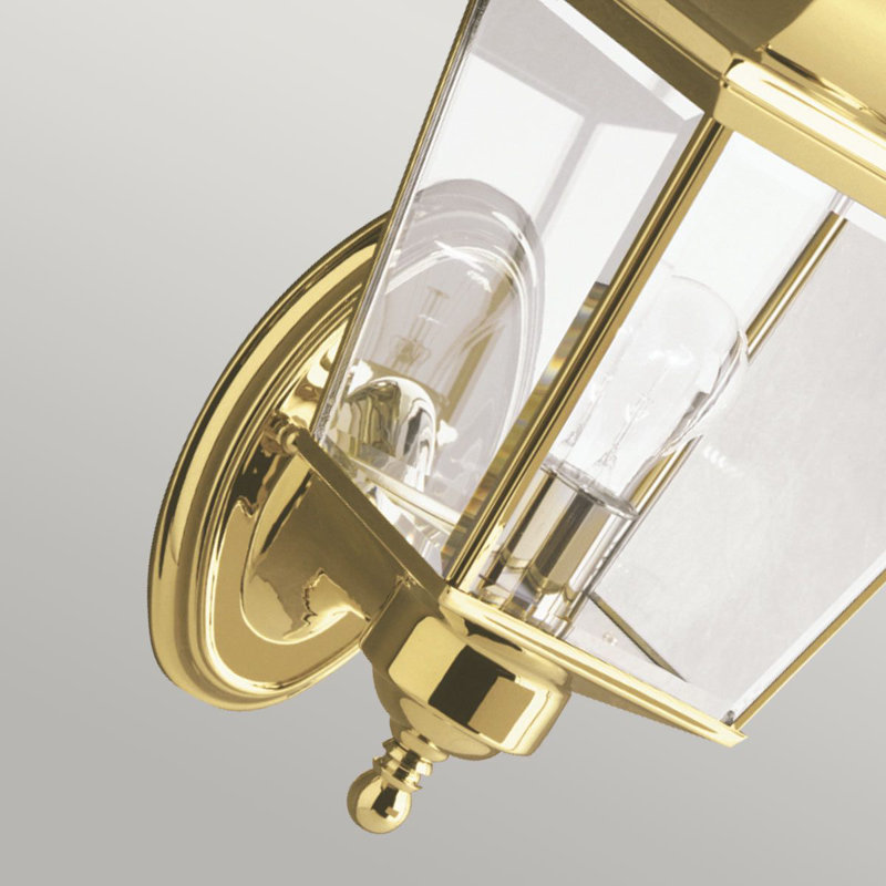 Waterville Polished Brass Outdoor Wall Lantern