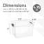 Petite boîte de rangement transparente Superio avec couvercle, bacs de rangement en plastique de 4,75 pintes pour l'organisation, caisses empilables, sans BPA, non toxiques, sans odeur, organisateurs pour la maison, le bureau, l'école et le dortoir, paquet de 2-699500549