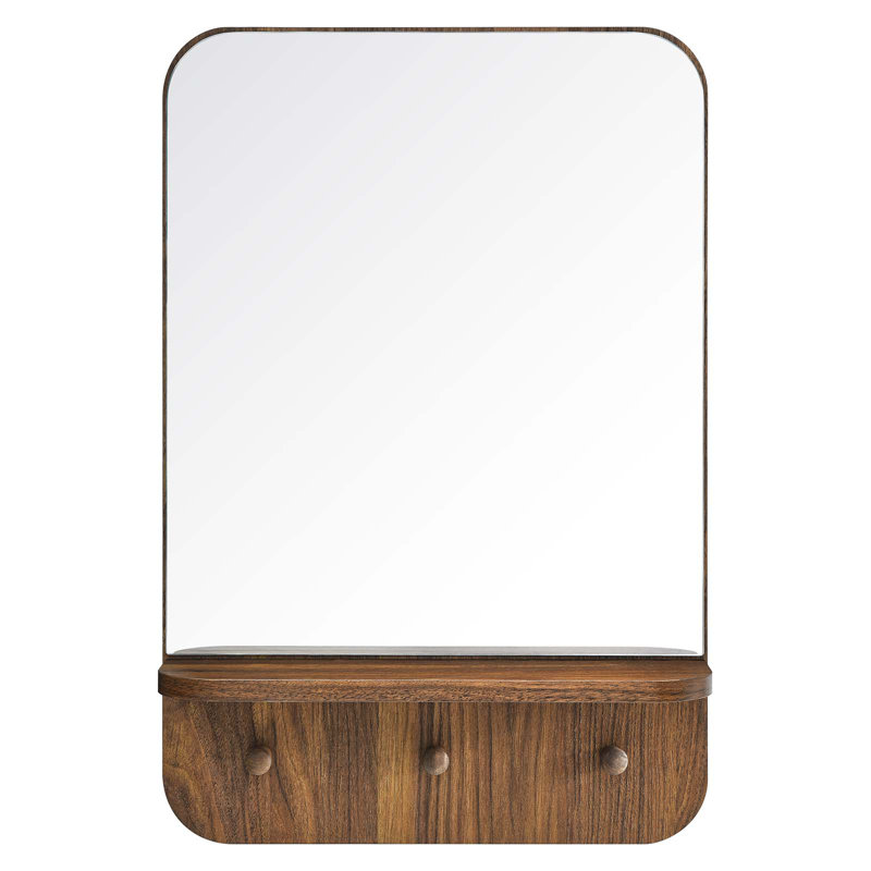 Modway Lumina Mirror, Walnut