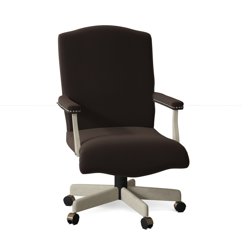 Taft Swivel Task Chair, Bark (8789 06), Walnut, Black Nickel