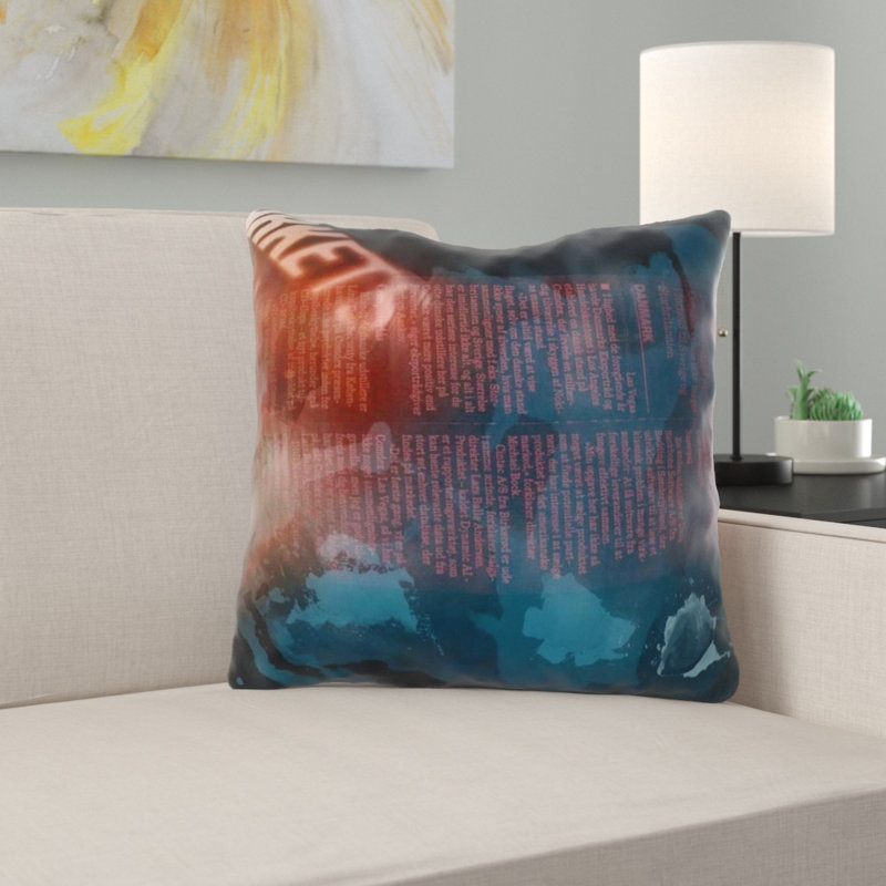 Coussin décoratif journal, Intérieur