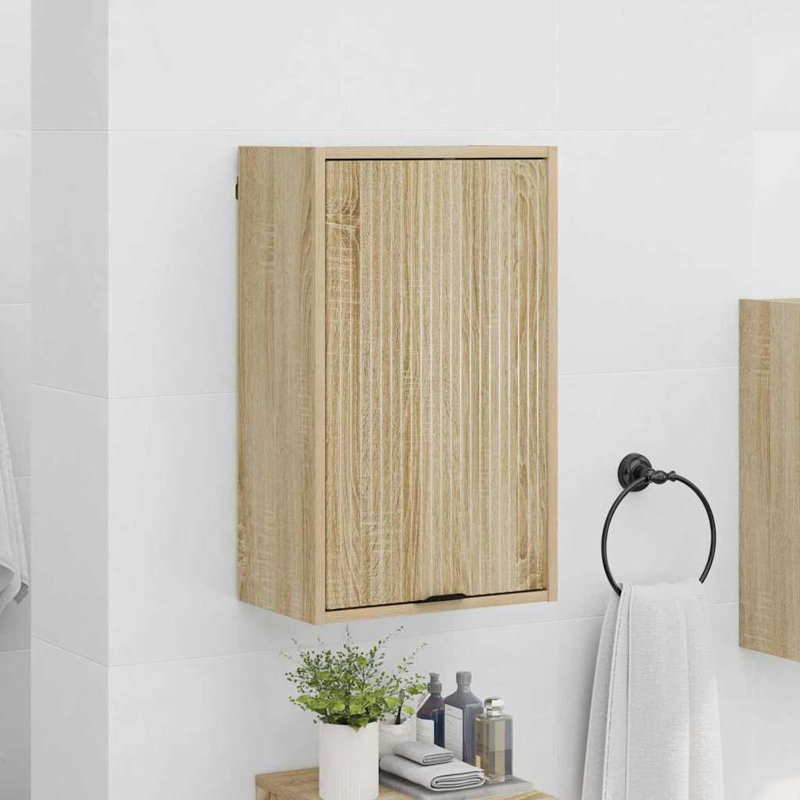 Wall Mounted Required Bathroom Cabinet, Sonoma Oak