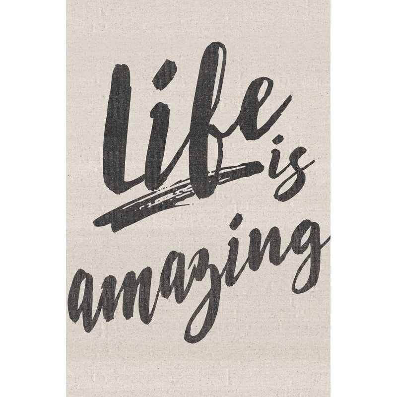Amazing Life - Wrapped Canvas Print, 46cm H x 30cm W x 3.8cm D