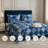 Blue Patchwork Quilt Set 3 Piece Lightweight Bedspread All Season Soft Bedding-556409281