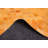 Cowhide Patchwork Orange Rug 5'1" x 5'1"
