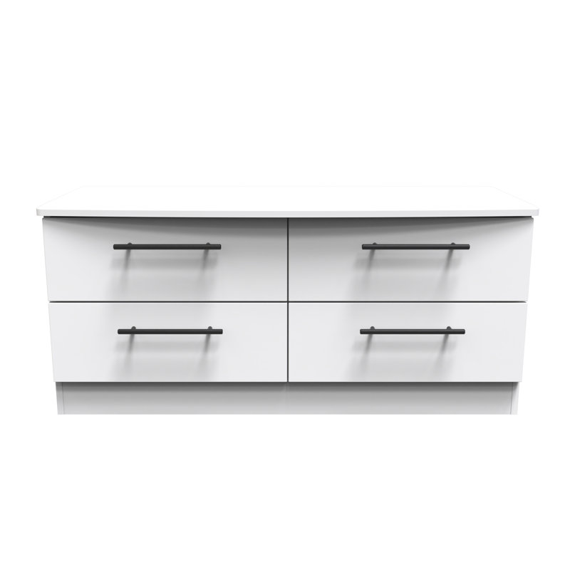 Fully Assembled Airron 4 - Drawer Chest of Drawers, White Ash