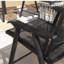 Ensemble de 4 chaises de patio pliantes, de chaises de patio extérieures empilables avec accoudoirs pour la pelouse, le camping, la salle à manger, la plage, la structure en métal, sans assemblage, noir