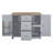 Rolling Kitchen Island With Storage, Kitchen Cart With Rubber Wood Top, 3 Drawer, 2 Slide-Out Shelf And Internal Storage Rack, Kitchen Island On Wheels With Spice Rack & Tower Rack-368344344